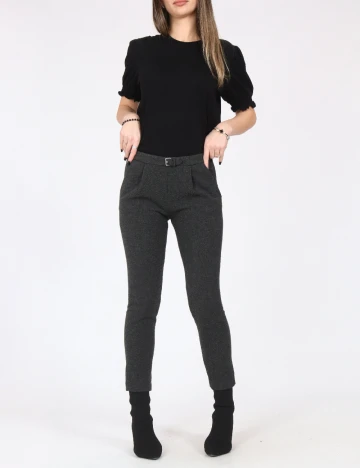 Pantaloni Zara, gri inchis