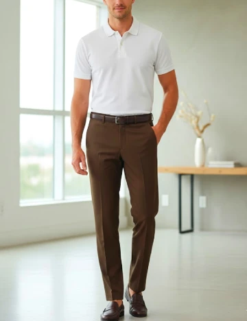 Pantaloni Zara, maro