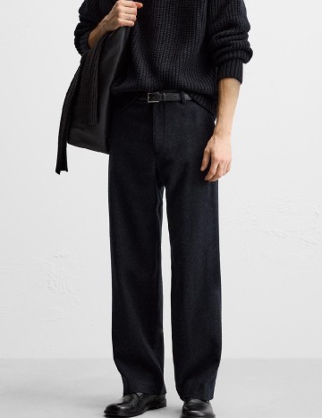 
						Pantaloni Zara, bleumarin