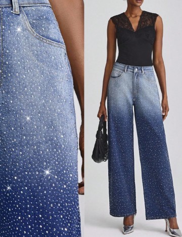 
						Blugi SHEIN, albastru