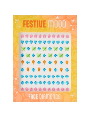 
						Set cristale autocolante pentru fata si corp ACTION, mix culori