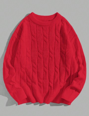 
						Pulover Shein Kids, rosu