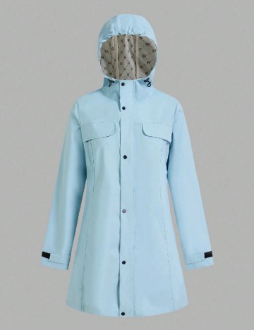 
						Jacheta impermeabila SHEIN, bleu