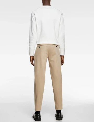 Pantaloni Zara, crem