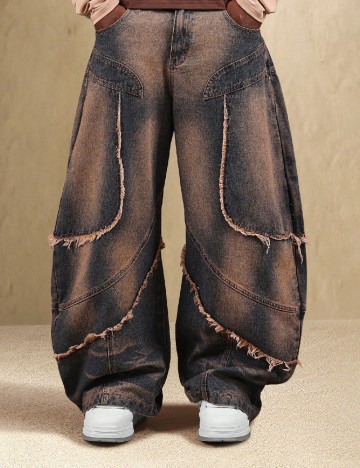 
						Blugi SUMWON, albastru/roz