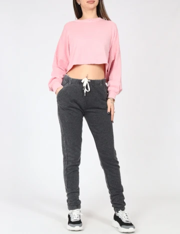 Pantaloni Bershka, gri