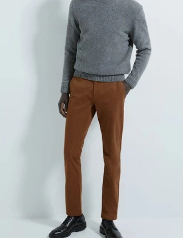 Pantaloni Zara, maro