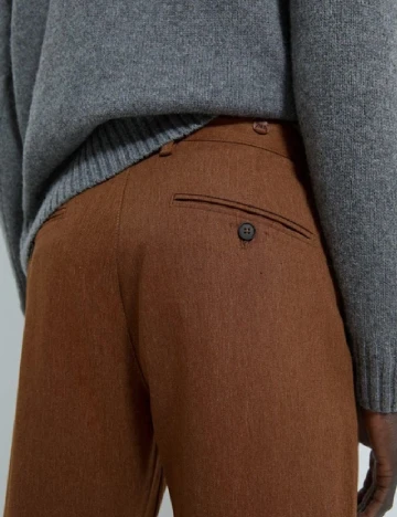 Pantaloni Zara, maro