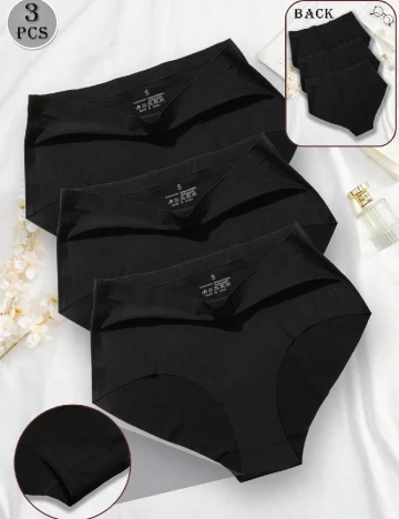 Set chiloti 3 perechi SHEIN, negr