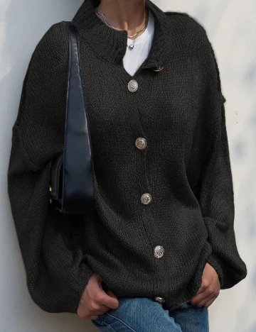 Cardigan SHEIN, negru