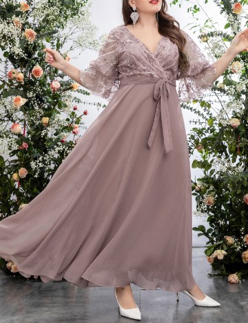 
						Rochie lunga SHEIN CURVE, roz