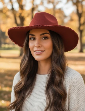 Palarie Pull&Bear, visiniu