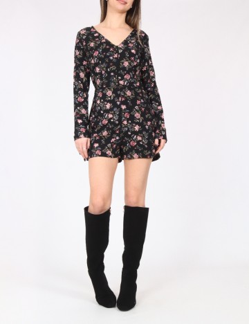 Salopeta Bershka, floral print