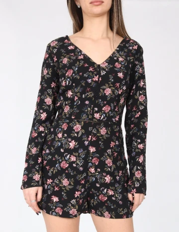 Salopeta Bershka, floral print