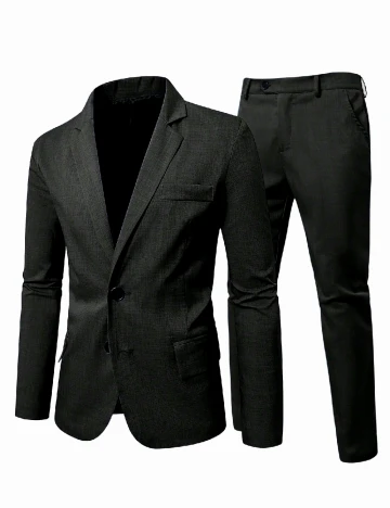 Costum SHEIN Plus Size Men, negru