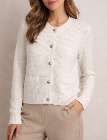 
						Cardigan C&A, ecru
