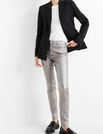 
						Pantaloni C&A, argintiu