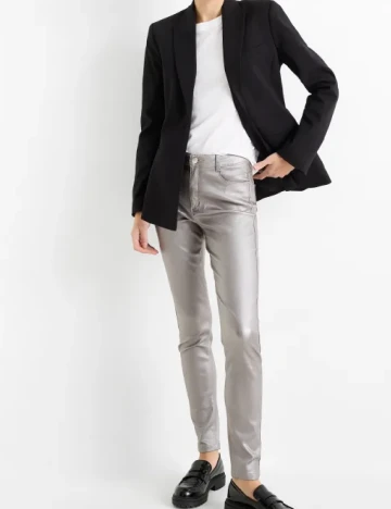 Pantaloni C&A, argintiu