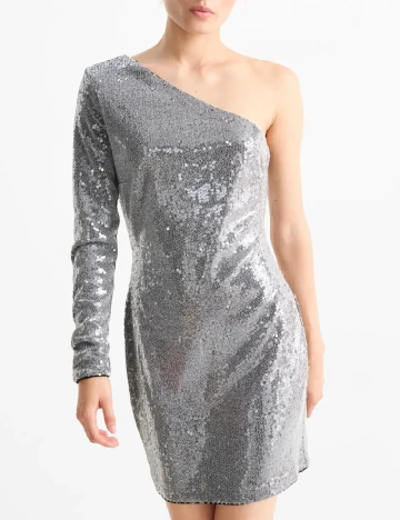 Rochie scurta C&A, argintiu