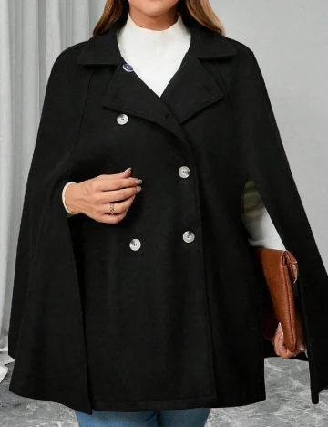 Poncho SHEIN CURVE, negru