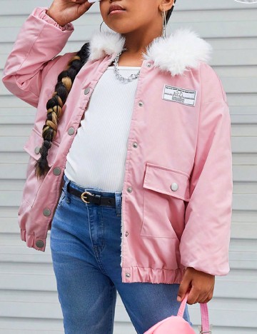 
						Geaca Shein Kids, roz