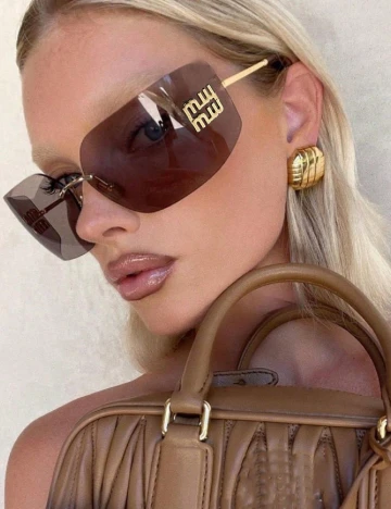 Ochelari de soare SHEIN, auriu/maro