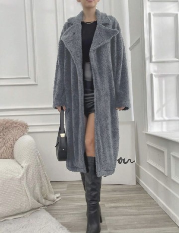 
						Palton oversize SHEIN, gri