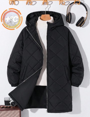 
						Geaca Shein Kids, negru