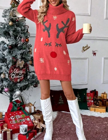 Rochie scurta SHEIN, corai