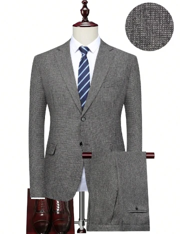 Costum SHEIN Plus Size Men, gri