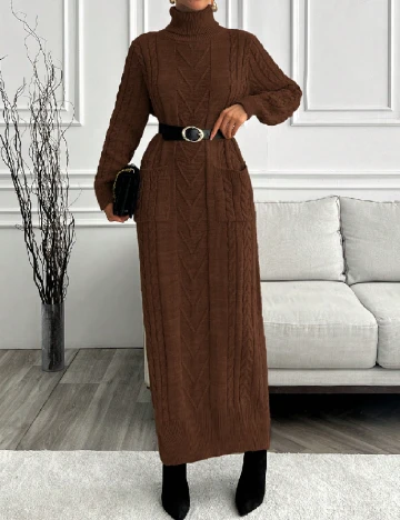 Rochie lunga SHEIN, maro