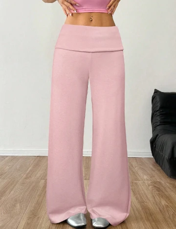 Pantaloni SHEIN, roz