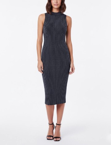 
						Rochie medie Bershka, albastru/argintiu