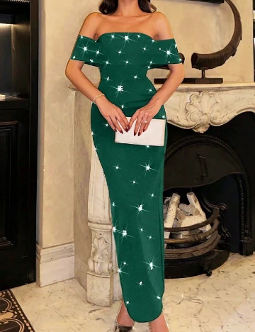 Rochie lunga SHEIN, verde