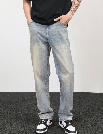 
						Blugi SHEIN, albastru