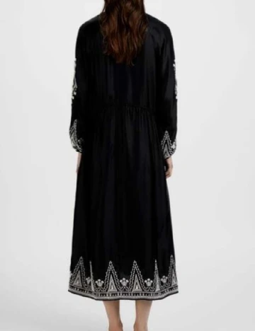 Rochie lunga Zara, negru/alb