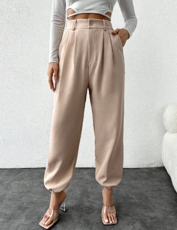 Pantaloni SHEIN, crem