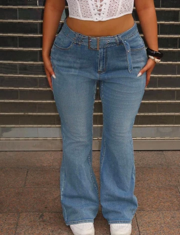 Blugi SHEIN CURVE, albastru