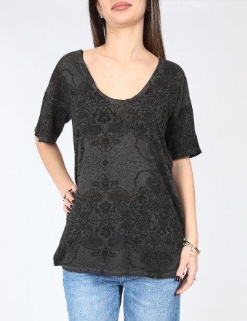 
						Tricou Zara, gri inchis