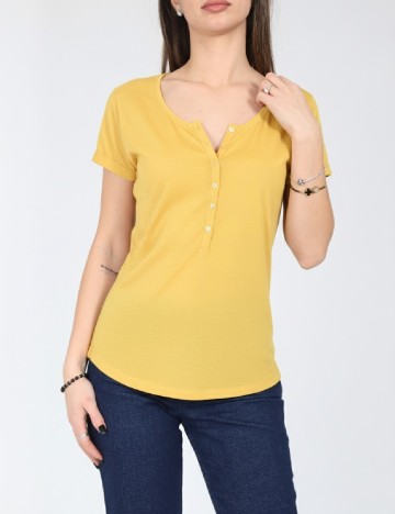 
						Tricou Bershka, galben