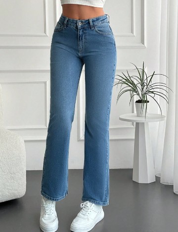 
						Blugi model PETITE SHEIN, albastru