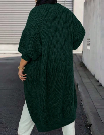 Cardigan SHEIN CURVE, verde