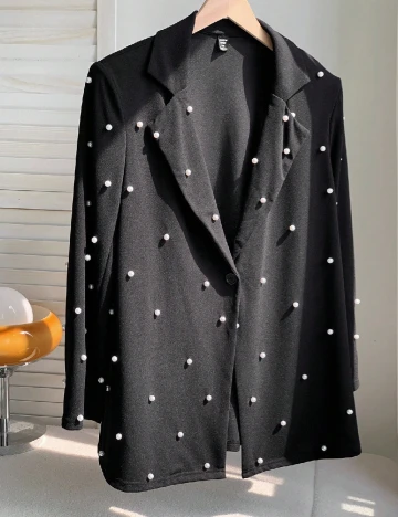 Sacou SHEIN CURVE, negru