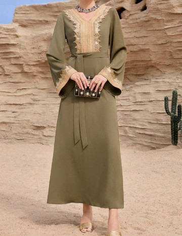 
						Rochie lunga SHEIN, verde