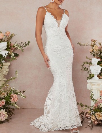 
						Rochie lunga SHEIN, alb