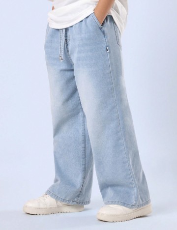 
						Blugi Shein Kids, albastru