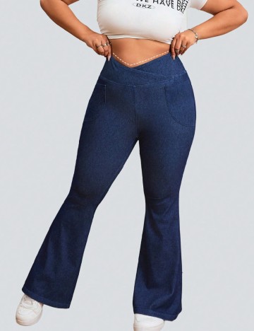 
						Blugi SHEIN CURVE, albastru