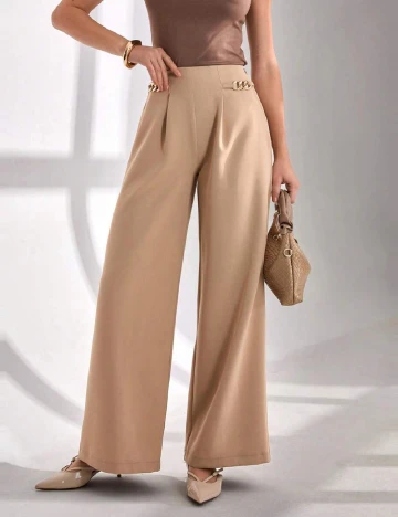 Pantaloni SHEIN, maro