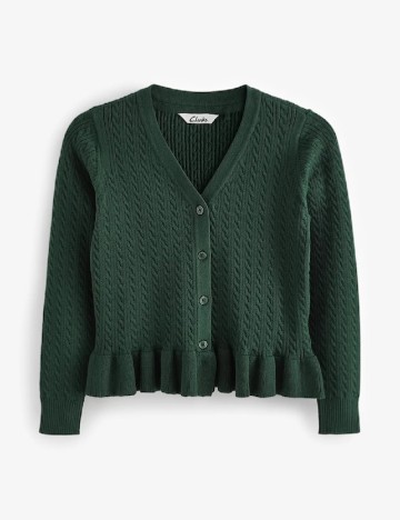 
						Cardigan Clarks, verde