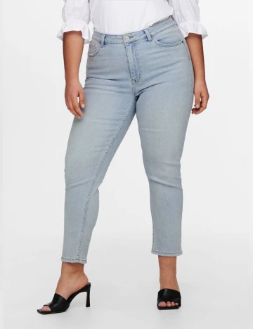 Blugi Only Carmakoma, albastru deschis, 46